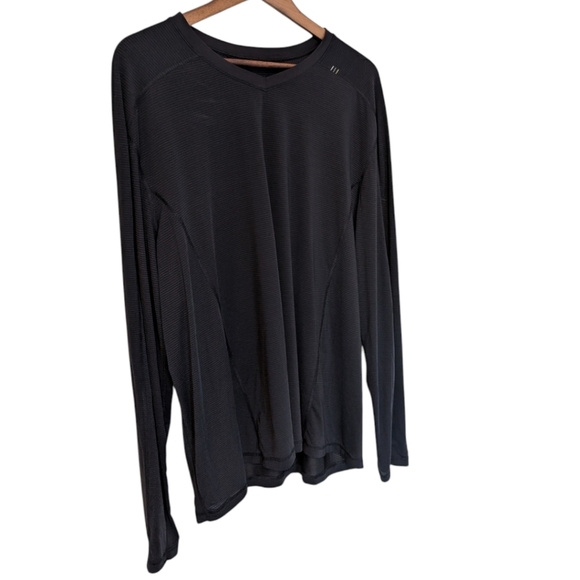 Lululemon Metal Vent Tech Long Sleeve Shirt Athletic Light Black Men's size XXL - Picture 5 of 10